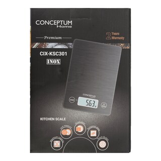 CONCEPTUM | Ζυγαριά Κουζίνας KSC301 Inox 1 Τεμάχιο