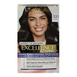 EXCELLENCE | Βαφή Μαλλιών Σετ No 300 Καστανό Σκούρο Βαθύ 1 Τεμάχιο