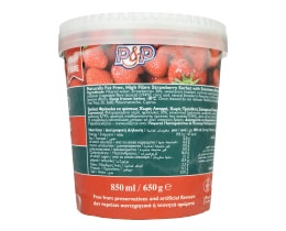 P & P | Παγωτό Στέβια Sorbet Φράουλα Χωρίς Λιπαρά 650g