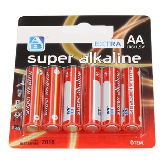 ΑΒ | Μπαταρίες Αλκαλικές Super AA 6 Τεμάχια
