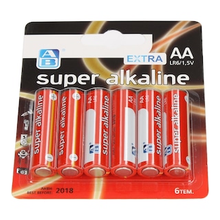 ΑΒ | Μπαταρίες Αλκαλικές Super AA 6 Τεμάχια