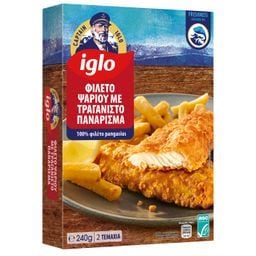 IGLO | Παγκάσιους Φιλέτο με Τραγανιστό Πανάρισμα 240g