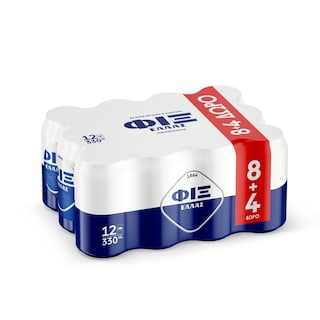 FIX | Μπύρα Lager Κουτί 330ml 8+4 Δώρο
