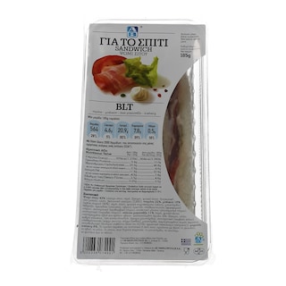 ΑΒ ΓΙΑ ΤΟ ΣΠΙΤΙ | ΦΡΕΣΚΟ ΣΑΝΤΟΥΙΤΣ BLT ΜΠΕΙΚΟΝ, ΜΑΡΟΥΛΙ ΝΤΟΜΑΤΑ 180 GR