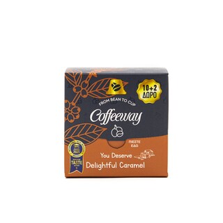COFFEE WAY | Κάψουλες Καφέ Nespresso Καραμέλα 12x5g 10+2 Δώρο