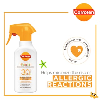 CARROTEN | Αντηλιακό Γαλάκτωμα Family Spray Trigger SPF30 270ml