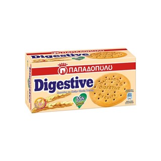 ΠΑΠΑΔΟΠΟΥΛΟΥ | DIGESTIVE | ΜΠΙΣΚΟΤΑ DIGESTIVE 35% ΛΙΓΟΤΕΡΑ ΛΙΠΑΡΑ 250 GR