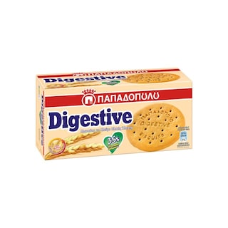ΠΑΠΑΔΟΠΟΥΛΟΥ | DIGESTIVE | ΜΠΙΣΚΟΤΑ DIGESTIVE 35% ΛΙΓΟΤΕΡΑ ΛΙΠΑΡΑ 250 GR