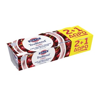 TRUBLEND | Επιδόρπιο Γιαουρτιού Κεράσι 3x150g 2+1 Δώρο