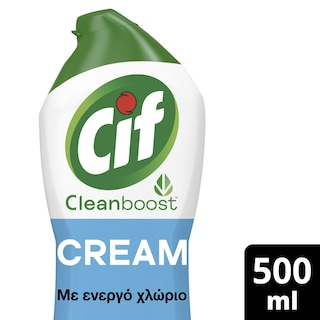 CIF | Κρέμα Γενικού Καθαρισμού Ενεργό Χλώριο 500ml