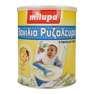 MILUPA | ΚΡΕΜΑ ΠΑΙΔΙΚΗ ΡΥΖΙ ΒΑΝΙΛΙΑ 300 GR