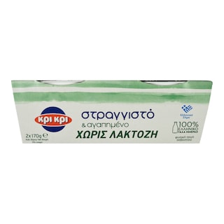 ΚΡΙ ΚΡΙ | Γιαούρτι Στραγγιστό 0% Χωρίς Λακτόζη 2x170g
