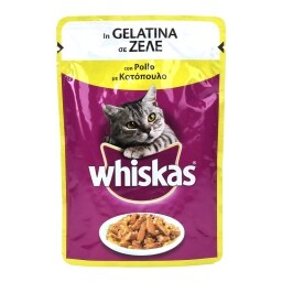 WHISKAS | ΓΑΤΟΤΡΟΦΗ FRESH PACK ΚΟΤΟΠΟΥΛΟ ΖΕΛΕ 100 GR