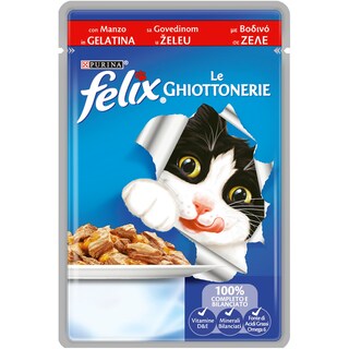 FELIX | Γατοτροφή AGAIL Βοδινό σε Ζελέ 100g