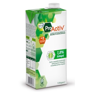 BECEL PRO ACTIV | Γάλα Υψηλής Θερμιδικής Επεξεργασίας 1,8% Λιπαρά 1 lt
