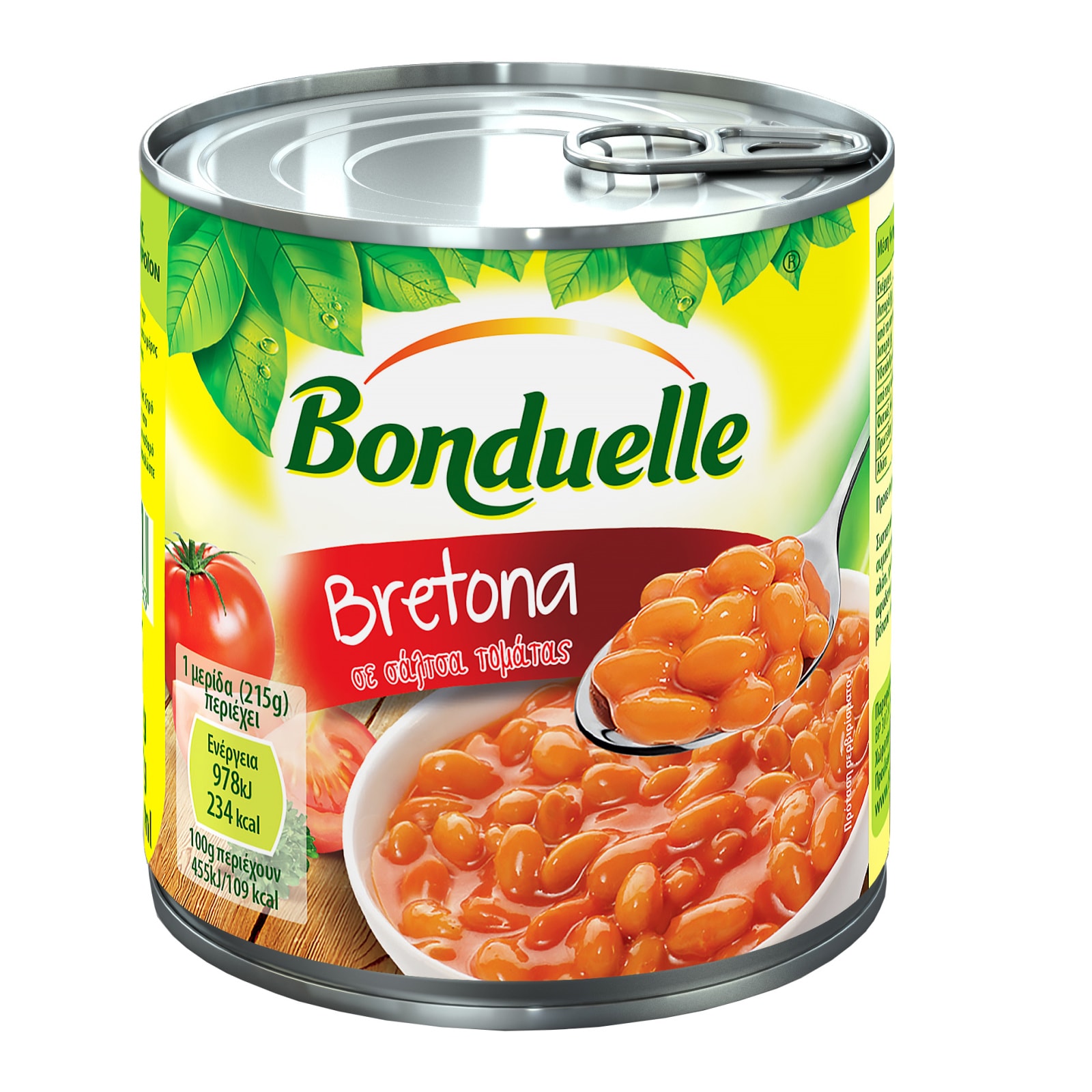 BONDUELLE Φασόλια Λευκά Bretona Σάλτσα Τομάτας 430g