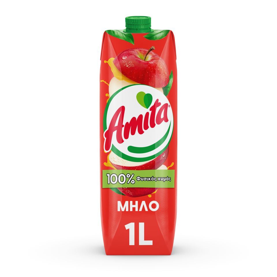 AMITA Χυμός Φυσικός Μήλο 1lt