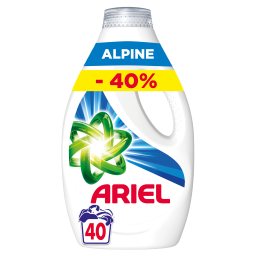 ARIEL | Υγρό Πλυντηρίου Ρούχων Alpine 40 Μεζ. Έκπτωση 40%