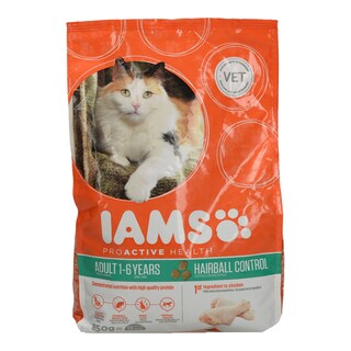 IAMS | FOOD FOR CATS HAIRBALL CONTROL DULT CHICKEN 850GR