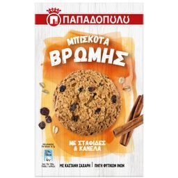ΠΑΠΑΔΟΠΟΥΛΟΥ | Μπισκότα Βρώμης Σταφίδα & Κανέλα 150gr