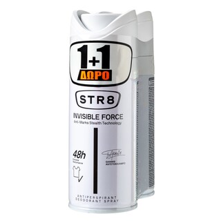 STR8 | Αποσμητικό Spray Invisible Force 1+1 Δώρο 150ml