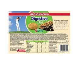 ΠΑΠΑΔΟΠΟΥΛΟΥ | DIGESTIVE | Μπάρες Δημητριακών Digestive Μαύρη Σοκολάτα 5x28g Έκπτωση 0.60Ε