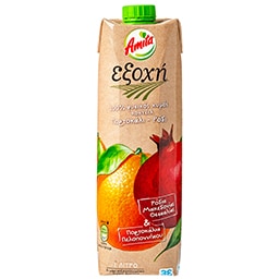 AMITA | ΕΞΟΧΗ | Φυσικό Χυμός Πορτοκάλι Ρόδι 1lt