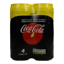 COCA COLA | ZERO | ΛΕΜΟΝΙ  4Χ330ML