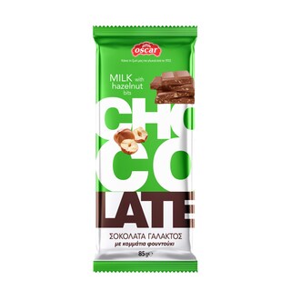 OSCAR | Σοκολάτα Γάλακτος Φουντούκι 85g