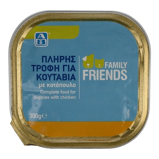 FAMILY FRIENDS | Σκυλοτροφή Puppy Alu Κοτόπουλο 300 gr