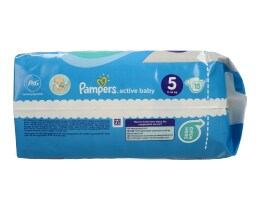 PAMPERS | ΠΑΝΕΣ ΜΩΡΟΥ ACTIVE BABY GIANT ΝΟΥΜΕΡΟ 5 (11-16 KG) 15 ΤΕΜ