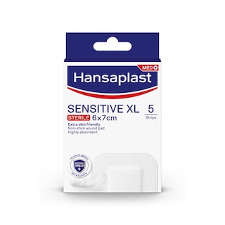 HANSAPLAST | Patches Sensitive Antibacterial XL 5 Pieces