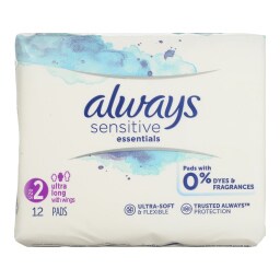 ALWAYS | ΣΕΡΒΙΕΤΕΣ SENSITIVE ESSENTIALS LONG 12 TΕΜ