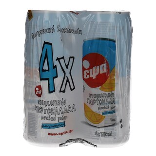 ΕΨΑ | ΑΝΑΨΥΚΤΙΚΟ ΠΟΡΤΟΚΑΛΙ ΜΠΛΕ ΧΩΡΙΣ ΑΝΘΡΑΚΙΚΟ 4 X 330 ML
