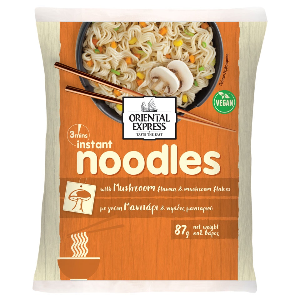 ORIENTAL EXPRESS Noodles Νιφάδες Μανιταριού 87g