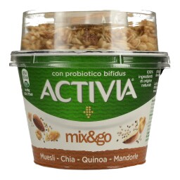 ACTIVIA | Επιδόρπιο Γιαουρτιού Mix & Go Μούσλι Κινόα 170g