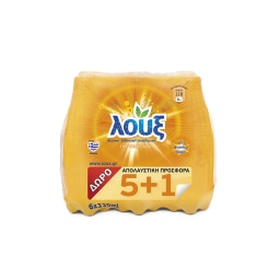 ΛΟΥΞ | Αναψυκτικό Πορτοκαλάδα Φιάλη 6x330ml 5+1 Δώρο