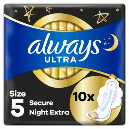 Σερβιέτες Ultra Secure Night Extra 10 Τεμάχια
