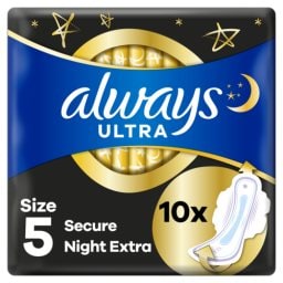 ALWAYS | Σερβιέτες Ultra Secure Night Extra 10 Τεμάχια