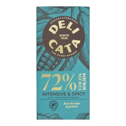 DELICATA | Μαύρη Σοκολάτα Bio 72% Κακάο Τανζανίας 100gr