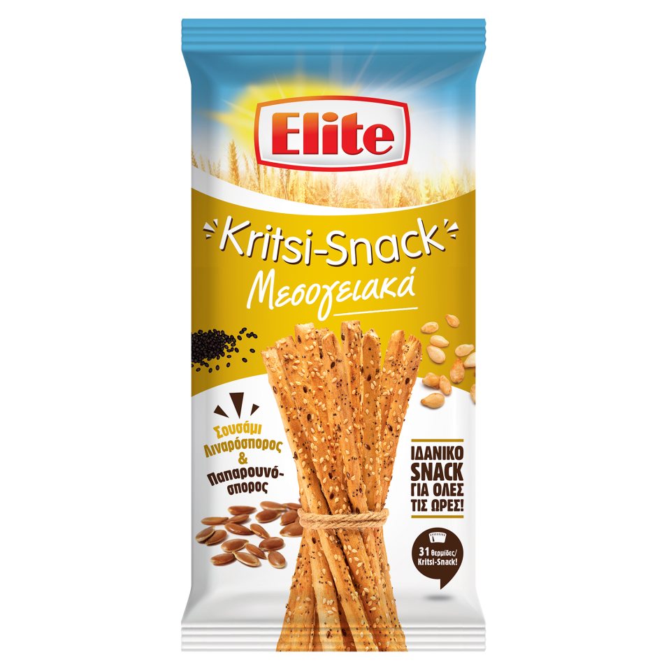 Κριτσίνια Kritsi Snack Σουσάμι & Λιναρόσπορο 125g