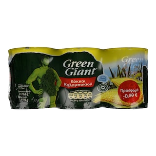 GREEN GIANT | Καλαμπόκι Κονσέρβα 3X198gr 2+1 Δώρο