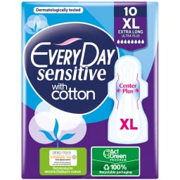 EVERY DAY | Σερβιέτες Sensitive Ultra Plus Extra Long 10 Τεμάχια