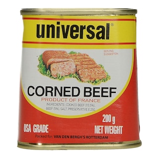 UNIVERSAL | ΚΡΕΑΣ ΣΕ ΚΟΝΣΕΡΒΑ CORN BEEF 200 GR