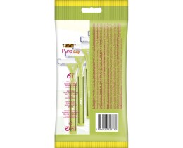 BIC | PURE 3 LADY | ΞΥΡΙΣΤΙΚΗ ΜΗΧΑΝΗ ΜΙΑΣ ΧΡΗΣΗΣ ΜΕ 3 ΛΕΠΙΔΕΣ 6 ΤΕΜ ΠΡΟΣΦΟΡΑ TA 2 ΤΕΜΑΧΙΑ ΔΩΡΟ