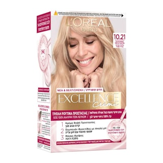 EXCELLENCE | Hair Dye No10.21 Light Blonde Pearl Ash 1 Piece