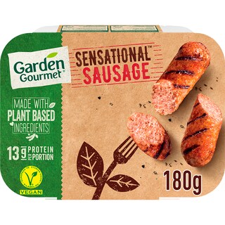 GARDEN GOURMET | Φυτικό Λουκάνικο Vegan Sensational Sausage 180g