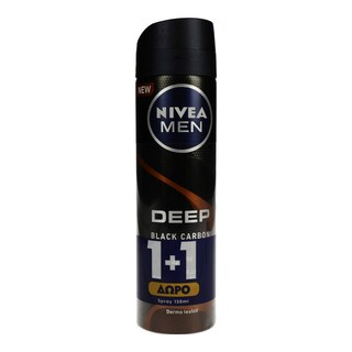 NIVEA | Αποσμητικό Spray Men Deep Espresso 1+1 Δώρο 150ml