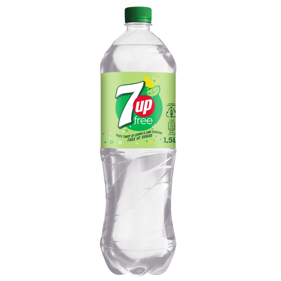 7UP Αναψυκτικό Γκαζόζα Χωρίς Ζάχαρη 1,5lt