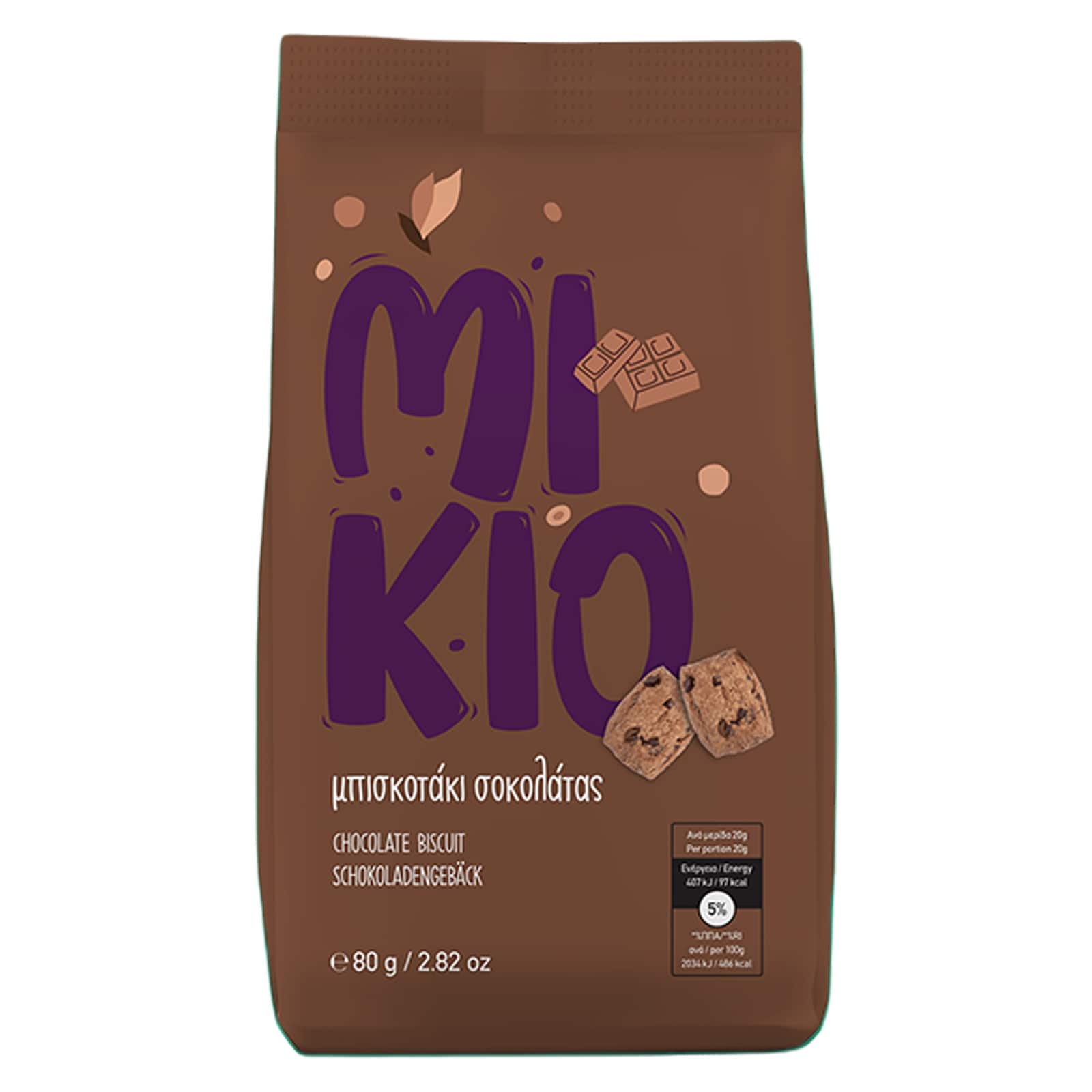 ΚΡΗΤΩΝ ΑΡΤΟΣ Μπισκοτάκι Σοκολάτας 80g